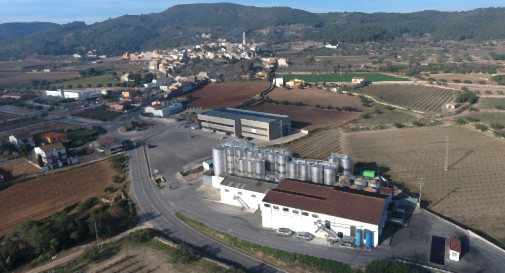 Vista aèria de la cooperativa