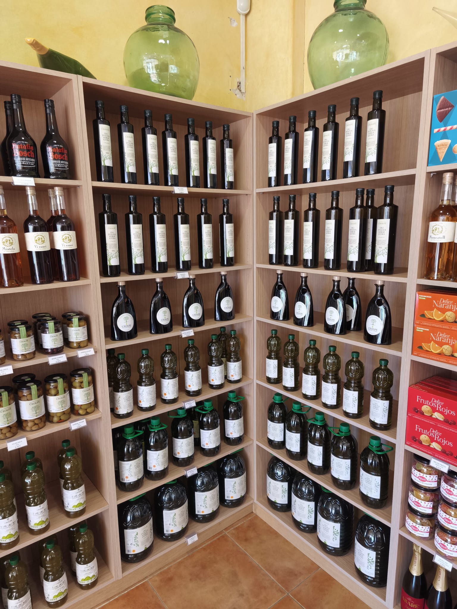 Olis i productes de la botiga